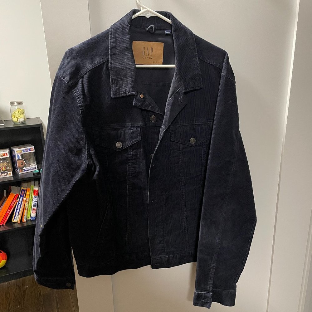 Navy GAP Corduroy Trucker Jacket
